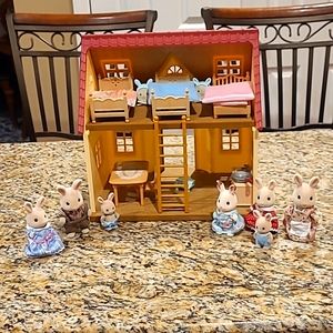 Calico critters cozy cabin dollhouse